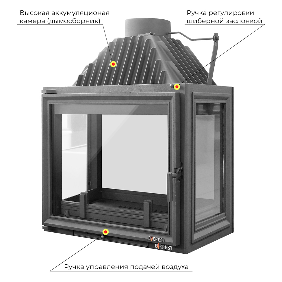 Каминная топка Эверест A16 HP (миниатюра)